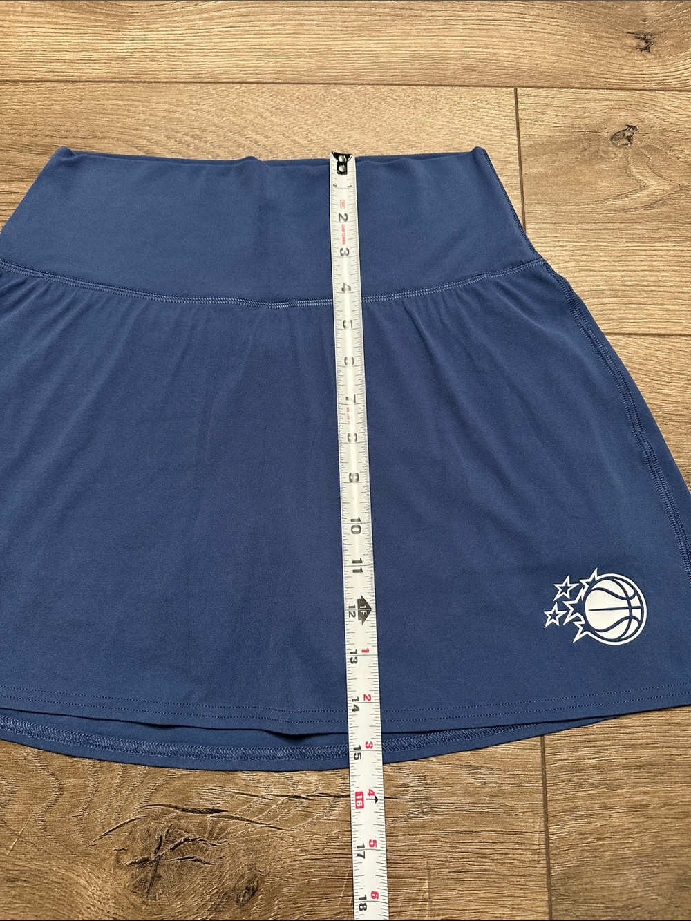 Lululemon Align High-Rise Tennis Active Skirt Skort Blue Twill Magic Logo Size 8 - Picture 11 of 12